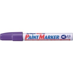 Marker cu vopsea ARTLINE 400XF, corp metalic, varf rotund 2.3mm - violet