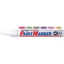 Marker cu vopsea ARTLINE 400XF, corp metalic, varf rotund 2.3mm - alb