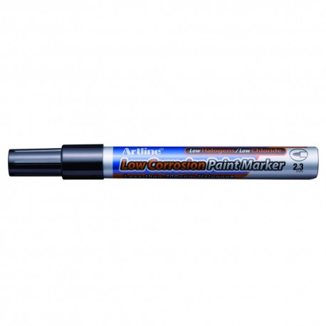 Marker cu vopsea ARTLINE 420, coroziune scazuta, corp metalic, varf rotund 2.3mm - negru