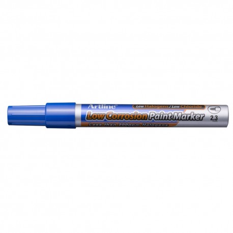 Marker cu vopsea ARTLINE 420, coroziune scazuta, corp metalic, varf rotund 2.3mm - albastru