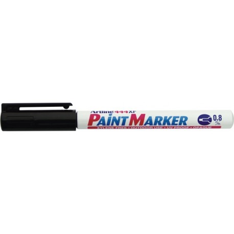 Marker cu vopsea ARTLINE 444XF, corp metalic, varf rotund 0.8mm - negru