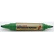 Marker pentru tabla de scris ARTLINE 525T, doua capete - varf rotund 2.0mm/tesit 5.0mm - verde