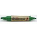 Marker pentru tabla de scris ARTLINE 525T, doua capete - varf rotund 2.0mm/tesit 5.0mm - verde