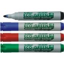 Whiteboard marker varf rotund, 2.0mm, corp plastic reciclat, 4 buc/set, ARTLINE Eco Green - asortate