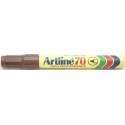 Permanent marker ARTLINE 70, corp metalic, varf rotund 1.5mm - maro