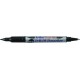 CD/DVD-marker ARTLINE 841T, corp plastic, 2 capete, varfuri rotunde 0.4mm/1.0mm - negru