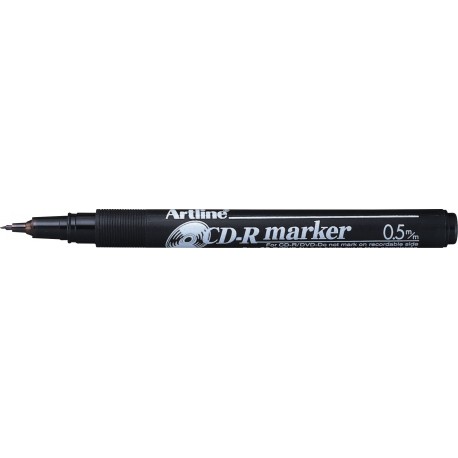 CD/DVD-marker ARTLINE 883, corp plastic, varf rotund 0.5mm - negru