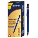 Creion mecanic rubber grip, 0.7mm, clema metalica, EPENE - corp albastru