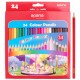 Creioane colorate, corp hexagonal, 24 culori/set, EPENE