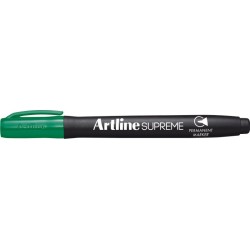 Permanent marker ARTLINE Supreme, corp plastic, varf rotund 1.0mm - verde