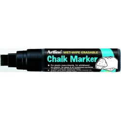 Marker cu creta ARTLINE, pentru table de scris, varf 12.0mm - negru