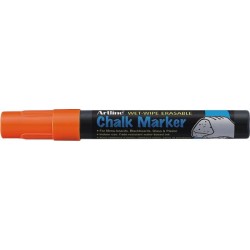 Marker cu creta ARTLINE, pentru table de scris, varf 4.0mm - portocaliu