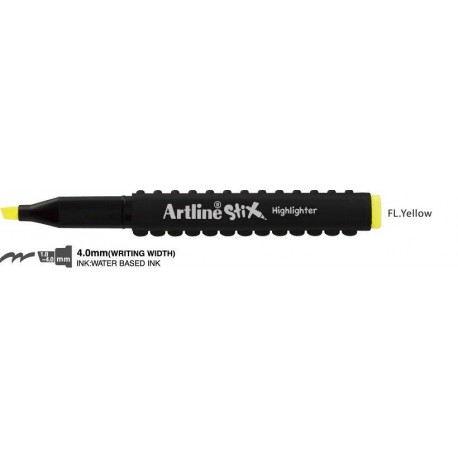 Textmarker ARTLINE Stix, varf tesit 1.0-4.0mm - galben fluorescent
