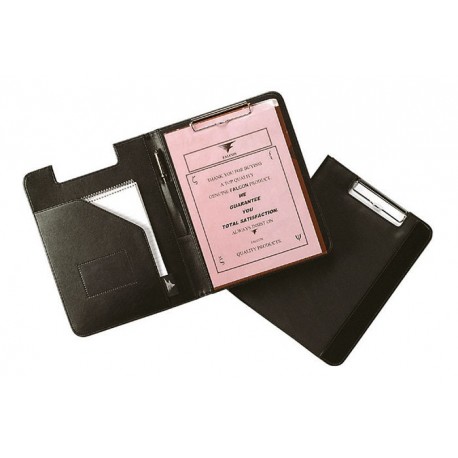 Mapa conferinte A4, cu clipboard, imitatie piele neagra, FALCON