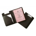 Mapa conferinte A4, cu clipboard, imitatie piele neagra, FALCON