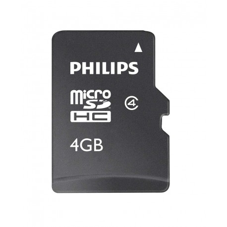 Card memorie Micro SDHC, cu adaptor SD, clasa 10, PHILIPS - 4GB