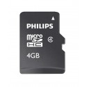 Card memorie Micro SDHC, cu adaptor SD, clasa 10, PHILIPS - 4GB