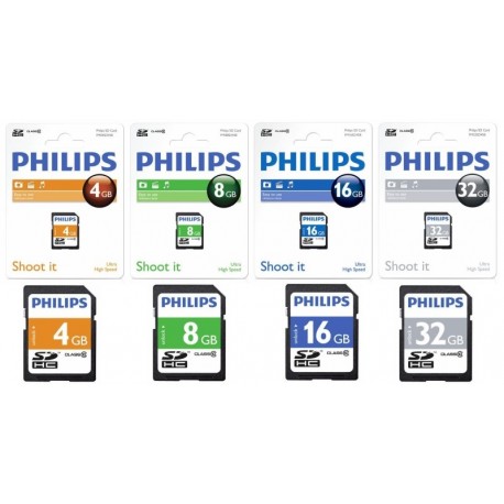 Card memorie SDHC, clasa 10, PHILIPS - 4GB