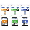 Card memorie SDHC, clasa 4, PHILIPS - 8GB