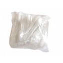 Linguri plastic alb, 100 buc/set