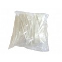 Furculite plastic alb, 100 buc/set