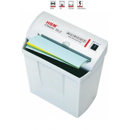 Distrugator documente HSM 70.2 - 4-6 coli - fasie (5,8 mm) - nivel securitate 2