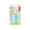 Film index autoadeziv cu tab din hartie, 38 x 50mm, 10 file/set, Stick"n Pop-up - bleu