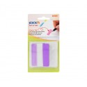 Film index autoadeziv cu tab din hartie, 38 x 50mm, 10 file/set, Stick"n Pop-up - mov