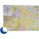 Harta Bucuresti (rutiera+administrativa) 100 x 140 cm, profil aluminiu RC