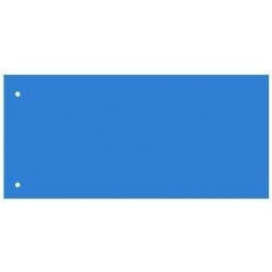 Separatoare carton pentru biblioraft, 180 g/mp, 105 x 240 mm, 100/set, KANGARO - albastru