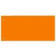 Separatoare carton pentru biblioraft, 180 g/mp, 105 x 240 mm, 100/set, KANGARO - orange
