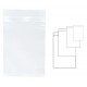 Pungi plastic cu fermoar pentru sigilare, 230 x 320 mm, 100 buc/set, KANGARO - transparente