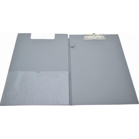 Clipboard dublu, plastifiat PVC, KANGARO - gri