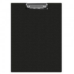 Clipboard dublu A4, plastifiat PVC, Q-Connect - negru