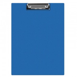 Clipboard dublu A4, plastifiat PVC, Q-Connect - albastru