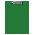 Clipboard dublu A4, plastifiat PVC, Q-Connect - verde