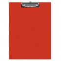 Clipboard simplu A5, plastifiat PVC, Q-Connect - rosu