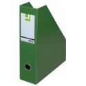 Suport reviste, carton plastifiat PVC, latime 76mm, Q-Connect - verde