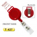 Dispozitiv cu snur retractabil pt. legitimatii, rotund-D20mm, clips curea, agatatoare lanyard, KEJEA