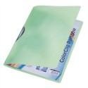 Dosar plastic cu clema pivotanta LEITZ ColorClip Rainbow - verde transparent