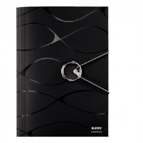 Mapa plastic cu elastic LEITZ Vivanto - negru