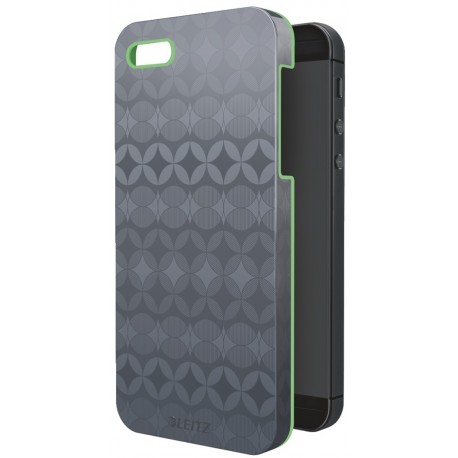 Carcasa LEITZ Complete Retro Chic, pentru iPhone 5/5S - gri/verde