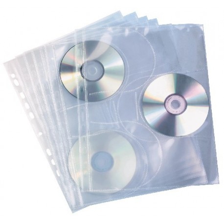 Folie protectie 3 CD/DVD, A4, 10buc/set, LANDS