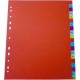 Index plastic color, numeric 1-12, LANDS