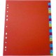 Index plastic color, numeric 1-31, LANDS