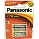 Baterii alkaline R3, AAA,1.5V,4 buc/set - Panasonic