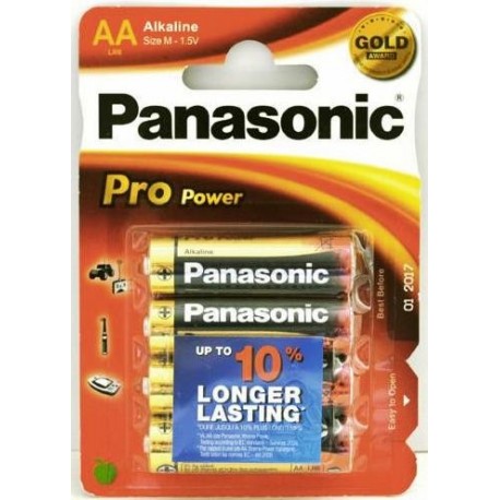 Baterii alkaline R6, AA,1.5V,4 buc/set - Panasonic