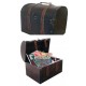 Valiza din lemn cu design retro - 43 x 32 x 32 cm