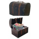 Valiza din lemn cu design retro - 43 x 32 x 32 cm