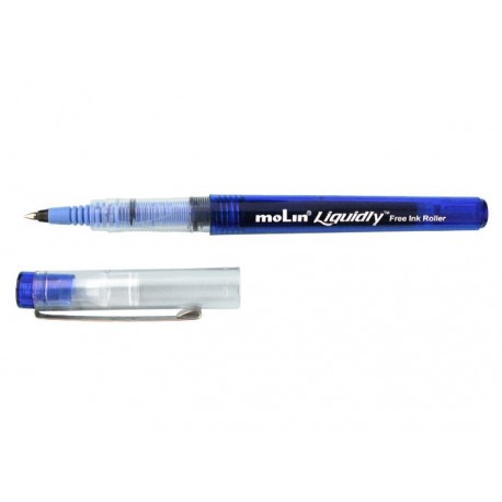 Roller cu cerneala, 0.7 mm, ball point, MOLIN Liquidly - albastru